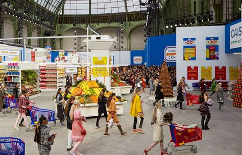 chanel supermarché|chanel stages grocery show.